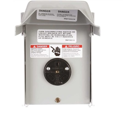 Siemens Straight Blade Receptacle, TT-30R, 30 A, 125V AC, Surface Mount LGP3S